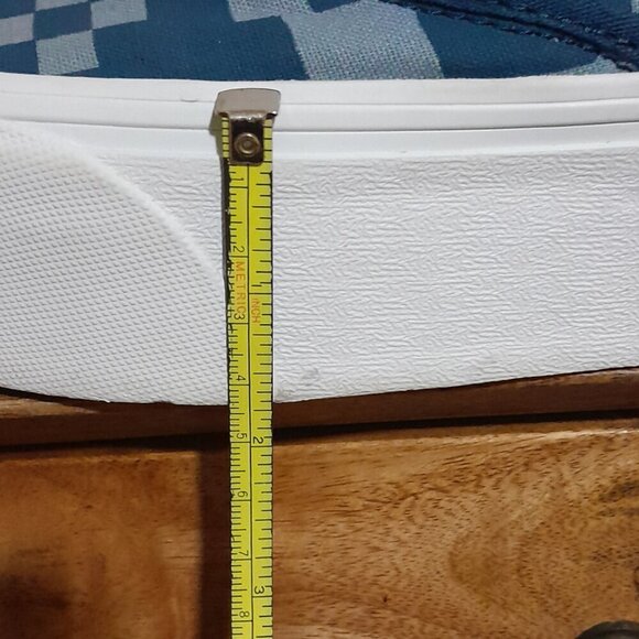 SOLD🔶️🔶️🔶️🔶️unisex Vans stacked blue checkerboard slip on shoes M(8.5) W(10) - Picture 4 of 11